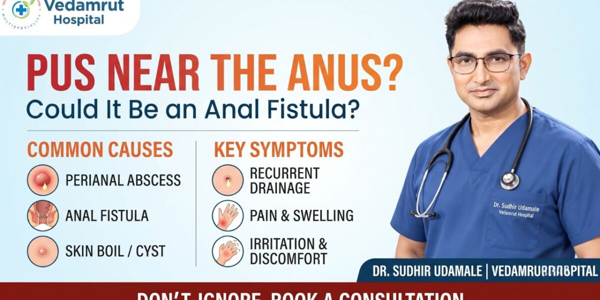 pus near the anus