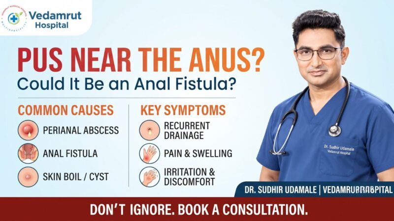 pus near the anus